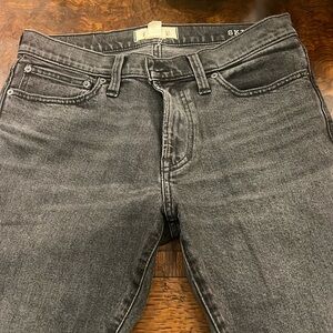 Madewell skinny jeans. Faded black.